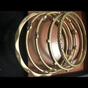 Lia Sophia gold bangles